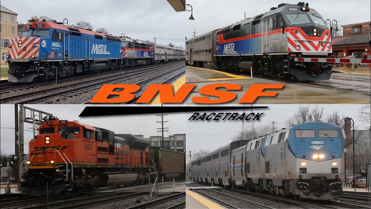 High-Frequency Trains on the BNSF Racetrack - March 19, 2022