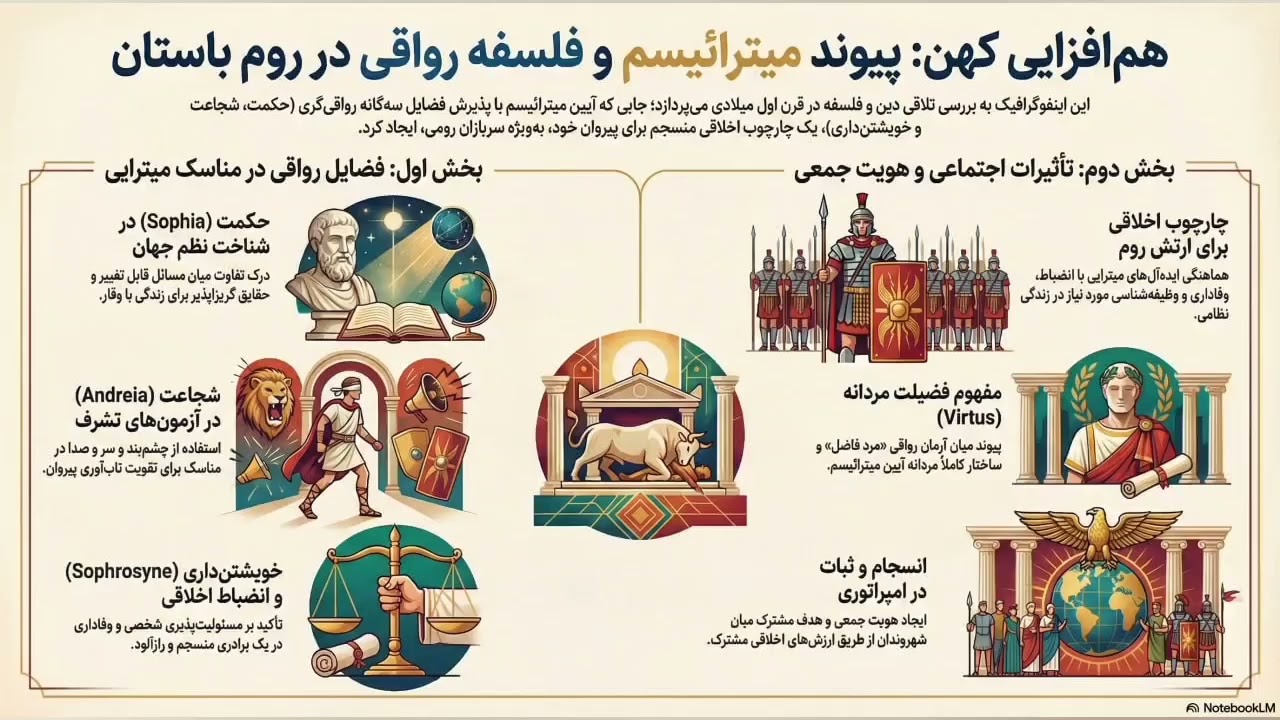 پیوند میترائیسم و فلسفه رواقی در روم باستان 