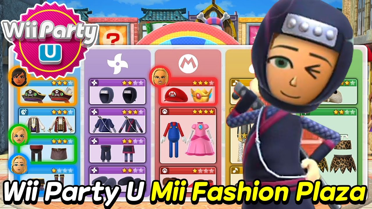 Wii Party U Mii Fashion Plaza gameplay | Dawn Vs Ilka Vs Irina Vs Cristina | Advanced com