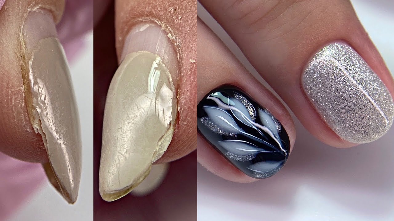 Работа над ошибками после другого мастера💅Коррекция гель лаком💅Блик на весь ноготь💅Маникюр