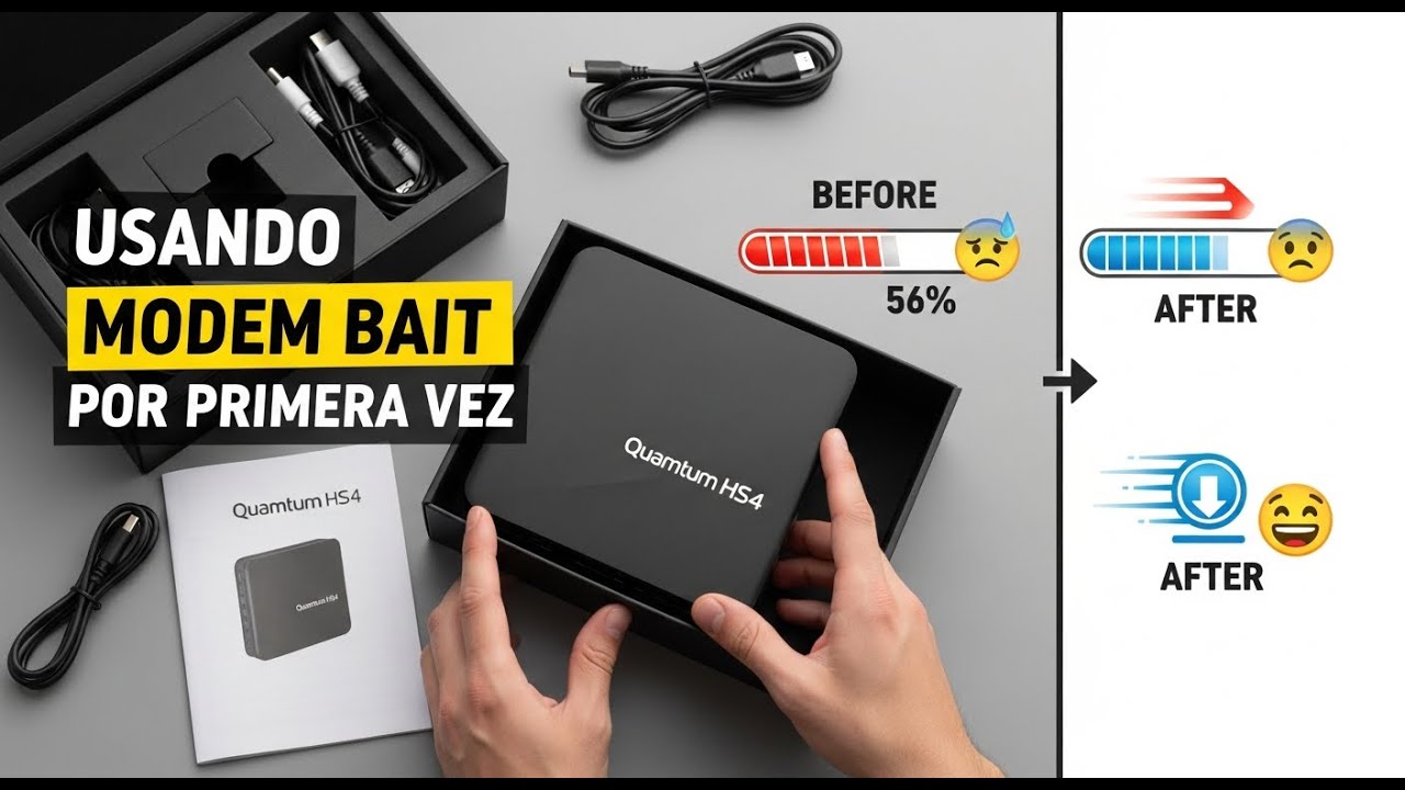usar modem bait por primera vez Quamtum HS4