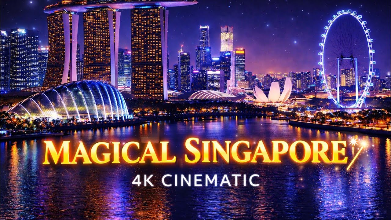 Singapore: The Most Beautiful Night City in the World 4K ✨🇸🇬