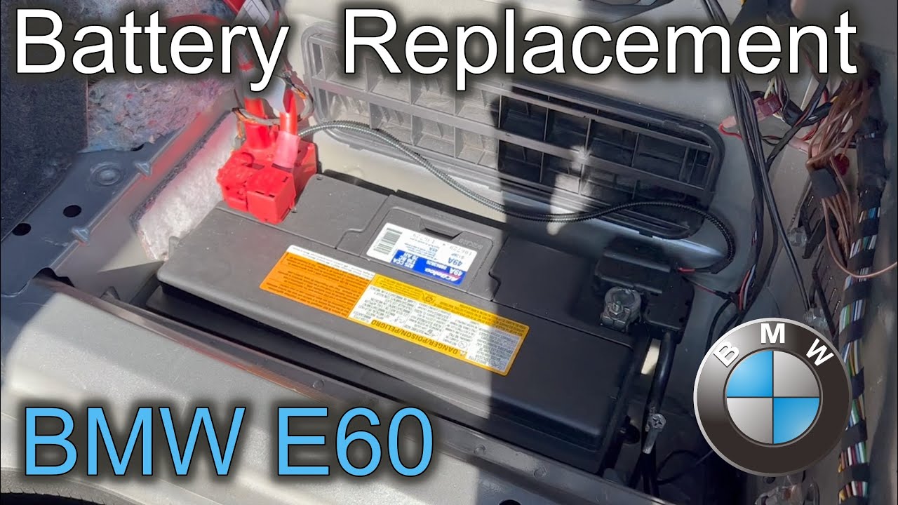 How to Replace Battery on BMW e60 / Как заменить аккумулятор на БМВ Е60