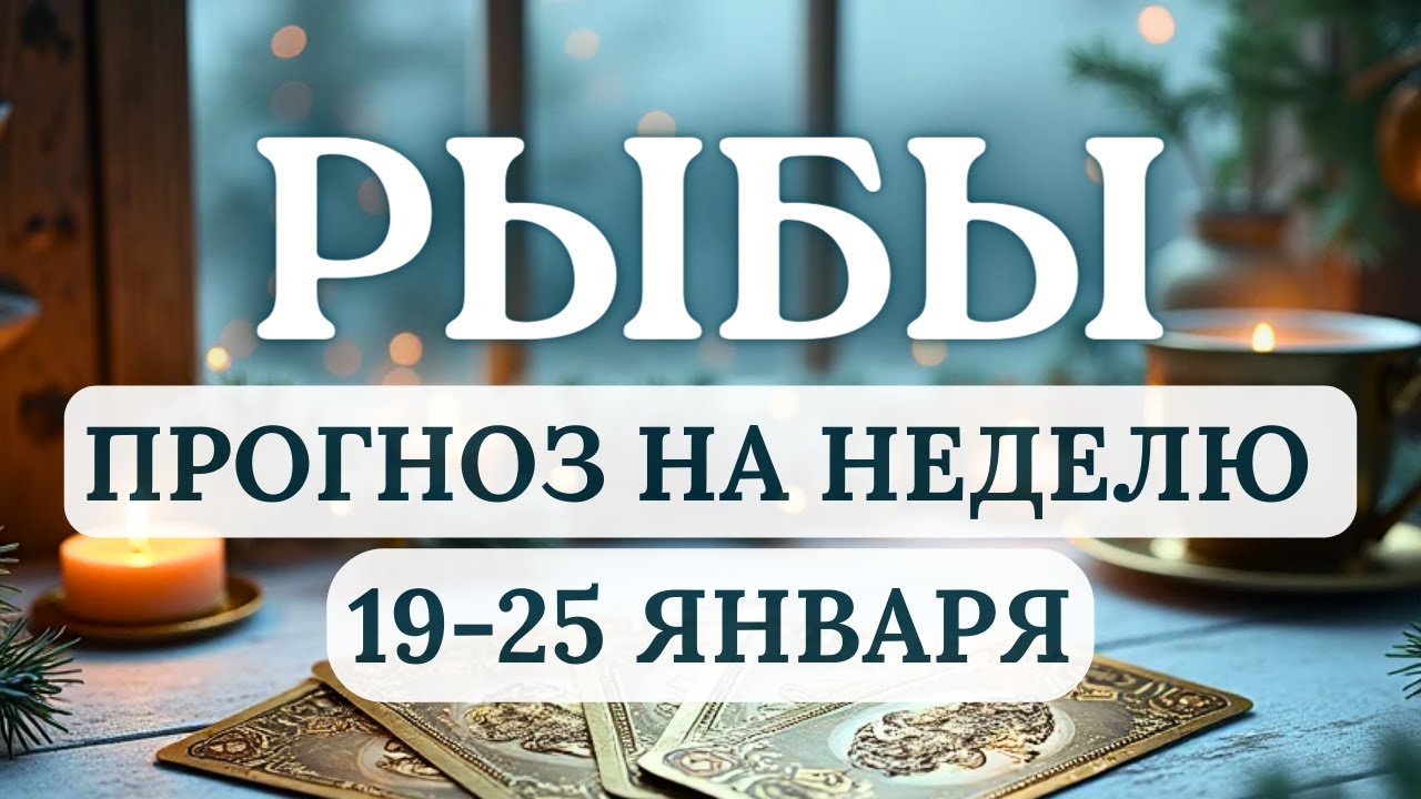 РЫБЫ♓️ЭТО ВРЕМЯ ДЛЯ АНАЛИЗА, ПЛАНИРОВАНИЯ, ЗАКРЫТИЯ ГЕШТАЛЬТОВ И ПОБЕД♓️ ГОРОСКОП С 19 ПО 25 ЯНВАРЯ