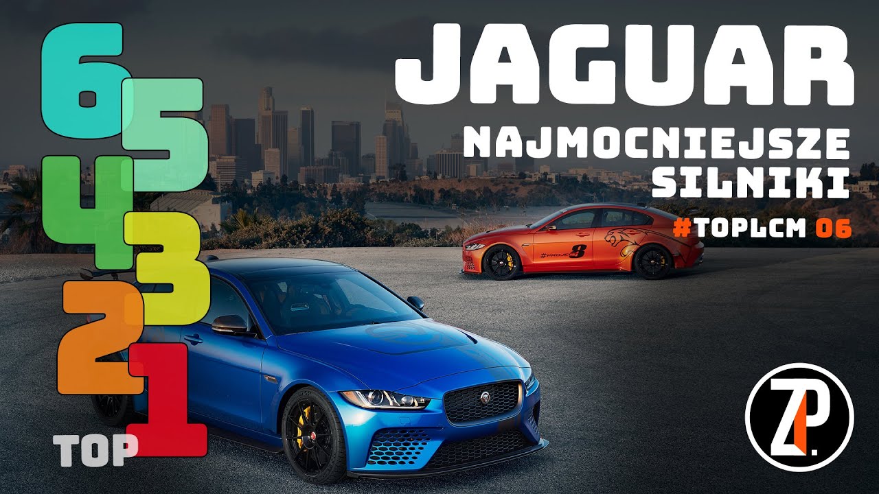 JAGUAR - TOP 6 najmocniejsze SILNIKI | topLCM 06