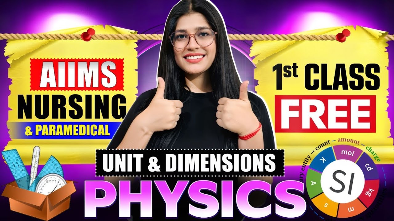 AIIMS BSc Nursing 2026 | Physics Class 1: Units & Dimensions 🔥| Zero to Advanced | AIIMSONIAN BATCH 