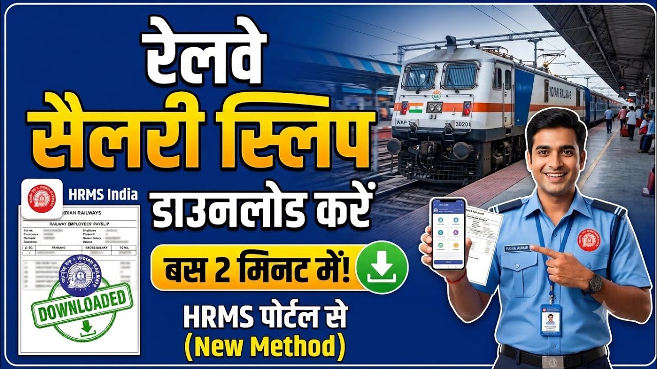 railway salary slip download, hrms railway salary slip download, railway payslip download online,
