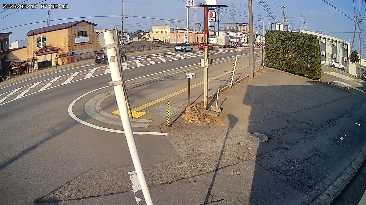 秋田県能代市下野道路沿いライブカメラ Akita Noshiro Live camera.world.cam