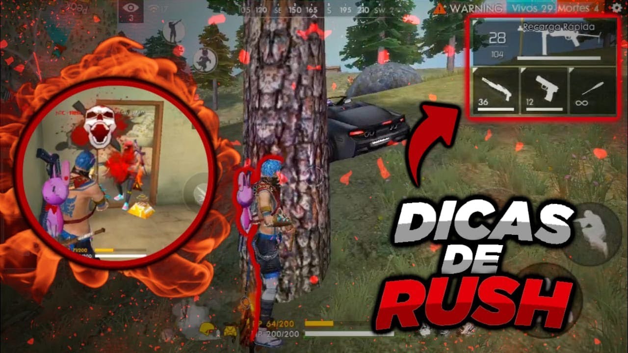 SE MOVIMENTE COMO UM MESTRE COM ESSAS DICAS DE RUSH!! RANQUEADA FREE FIRE