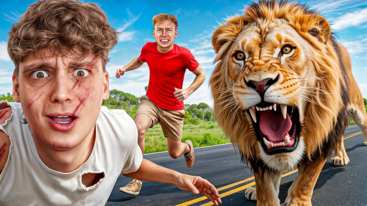 GTA V ale ATAKUJĄ NAS DZIKIE ZWIERZĘTA! 🐻🦁 z KALUCH