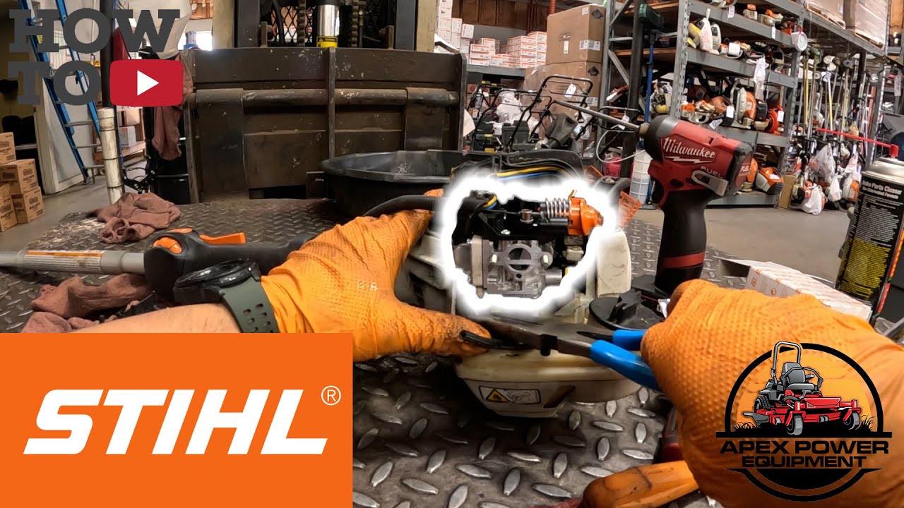 Как заменить карбюратор на газонокосилке #stihl FS94 #foryou #fypシ #diy #howto