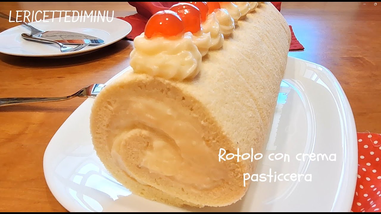 Rotolo con crema pasticcera