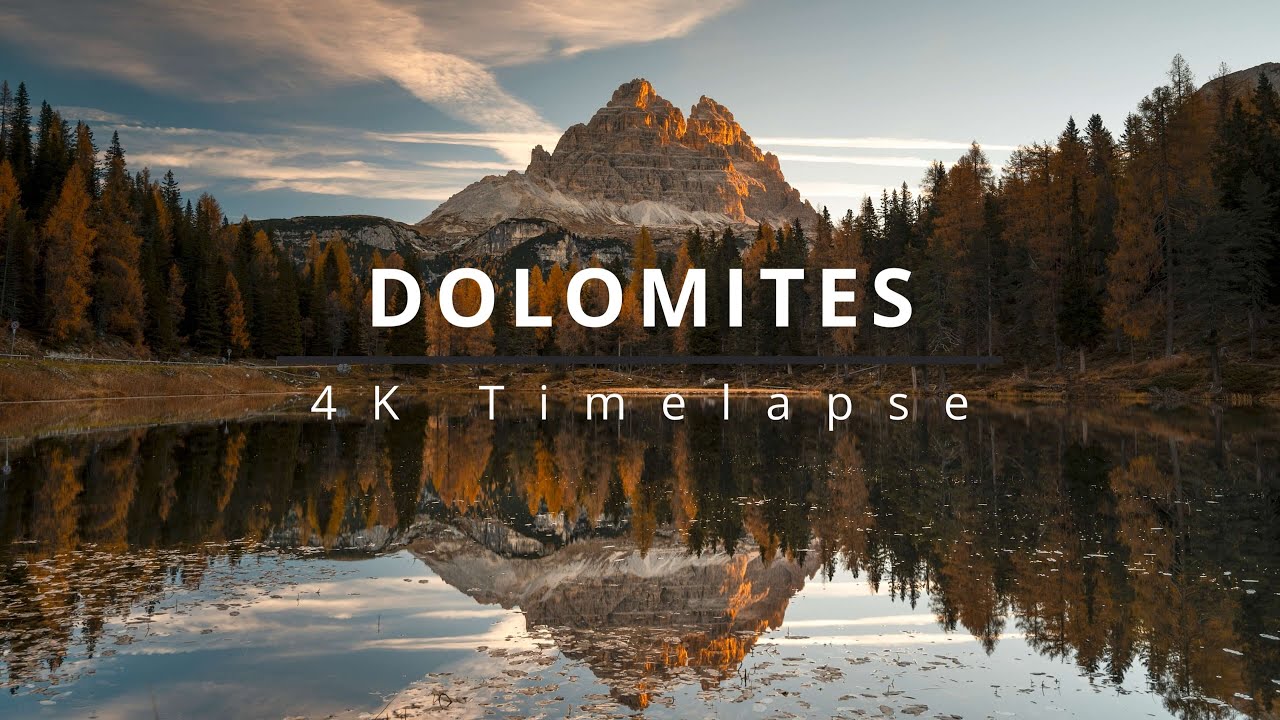 Dolomites 4K Timelapse - wonderful landscape in South Tyrol, Italy