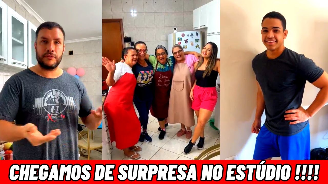 Chegamos de surpresa no Estúdio !!!!