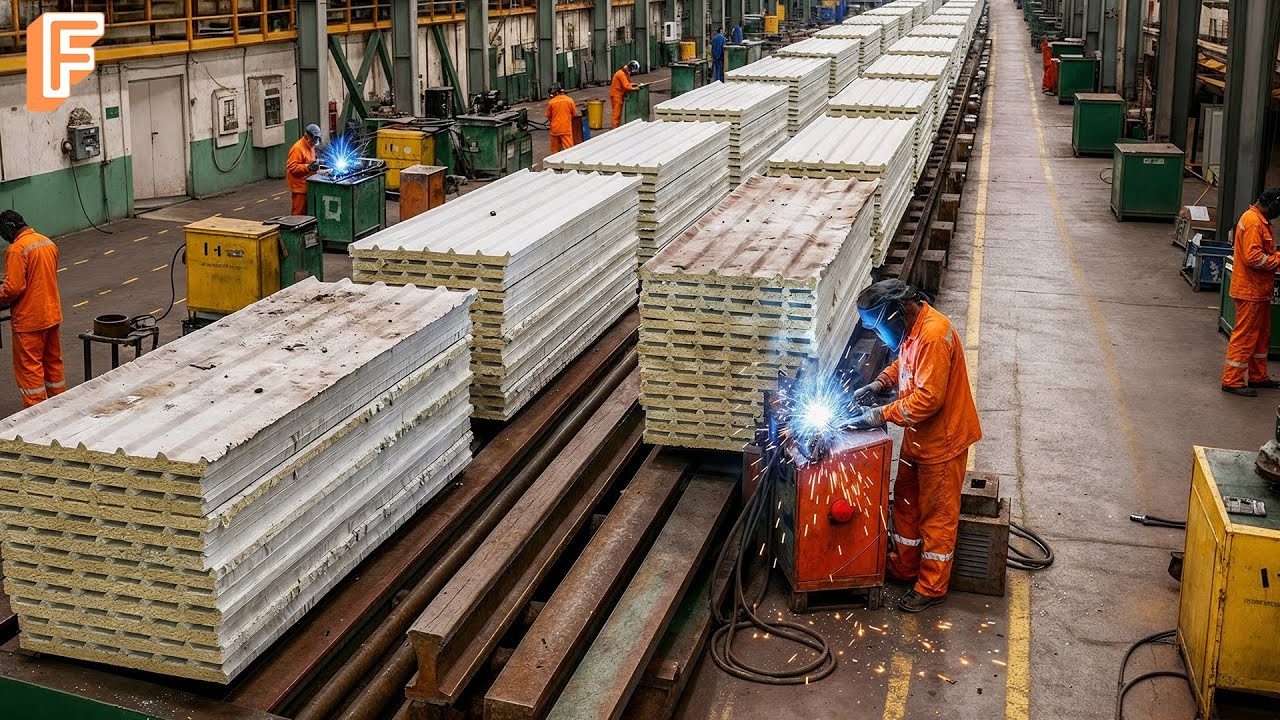 How Millions Of Rockwool Insulation Panels Are Made Inside Massive Factory Production Line