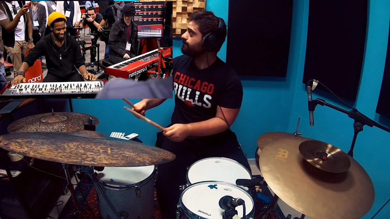 Cory Henry & Nick Semrad - Full Jam session at NAMM 2016 with Drums