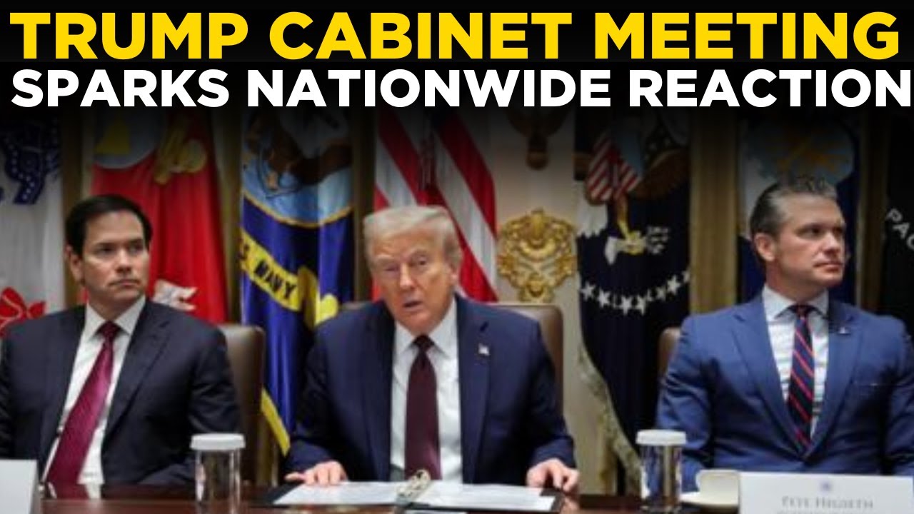 LIVE: President Trump Makes SHOCKING Announcement During Cabinet Meeting | US News Update