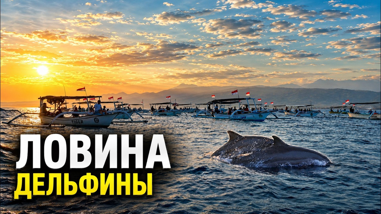 Рассвет с дельфинами. Ловина.