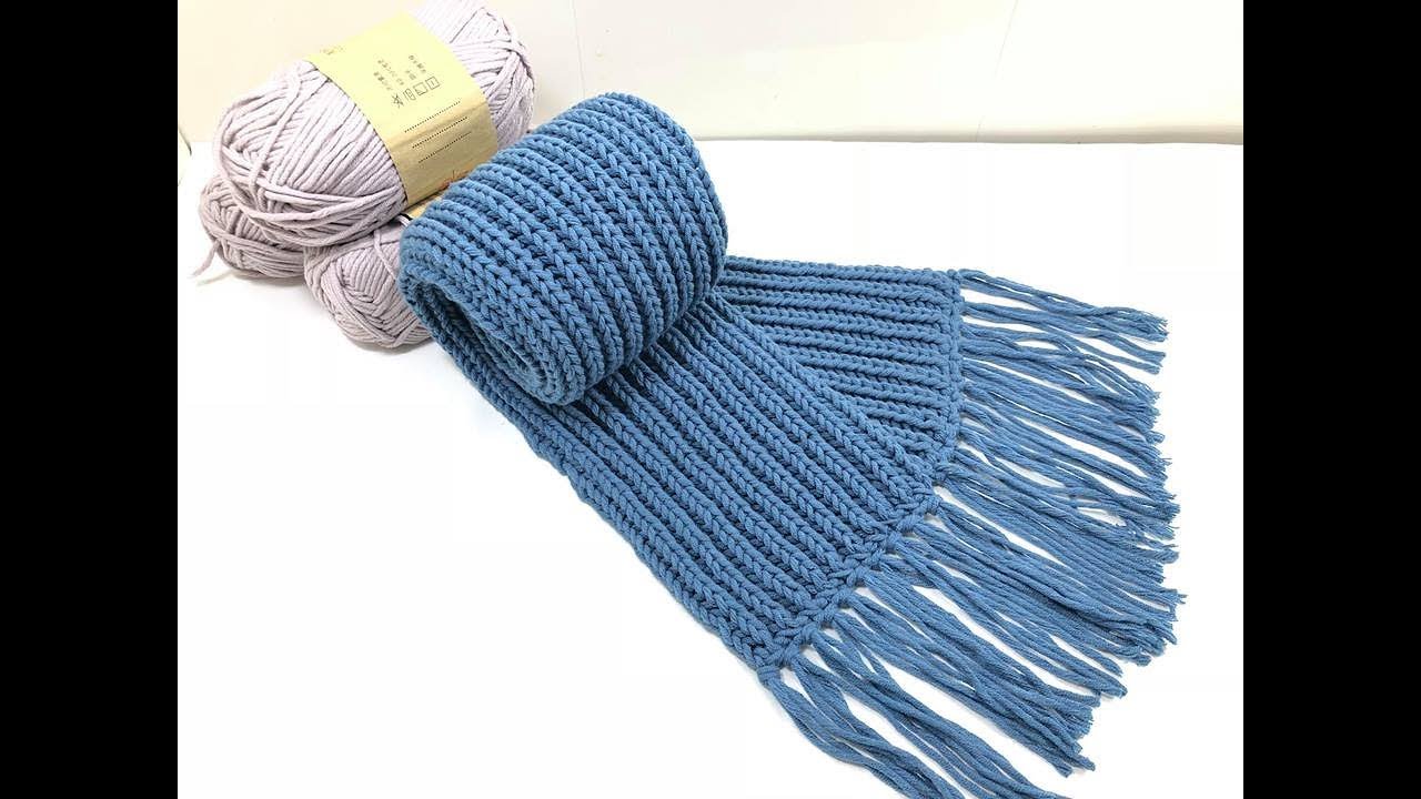 knitting -HƯỚNG DẪN ĐAN KHĂN QUÀNG CỔ