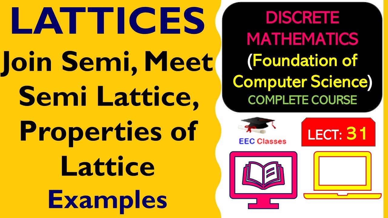 L31: LATTICES | Join Semi, Meet Semi Lattice, Properties of Lattice | Discrete Mathematics Lectures