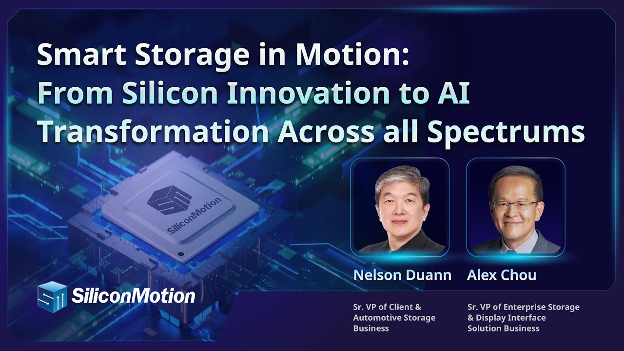 Smart Storage in Motion: From Silicon Innovation to AI Transformation Across All Spectrum
