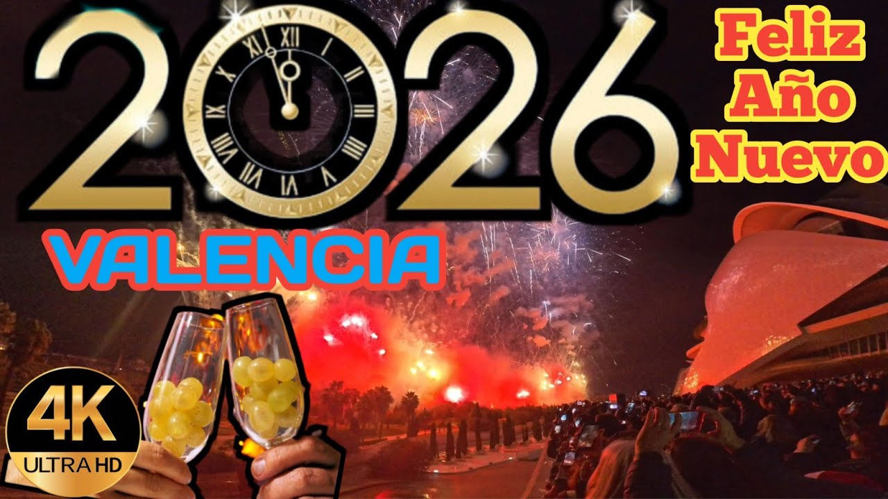 Nochevieja y Bienvenida a ano 2026 valencia #NocheviejaVLC #CampanadasVLC
