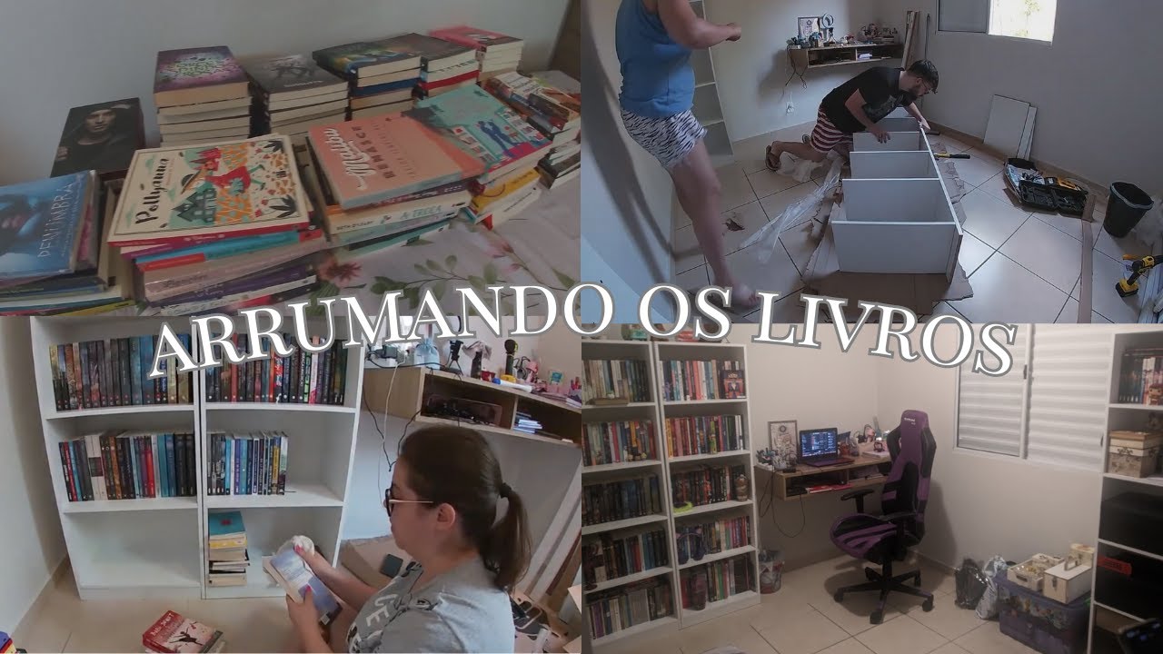 VLOG #1 2023 - MONTANDO AS ESTANTES E ARRUMANDO OS LIVROS | Natália Donatto