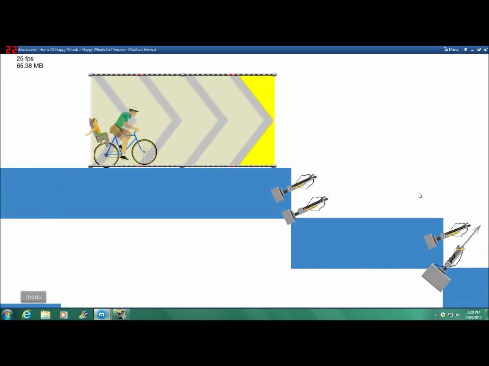 Happy wheels: #9 HARPOON RUN!!!