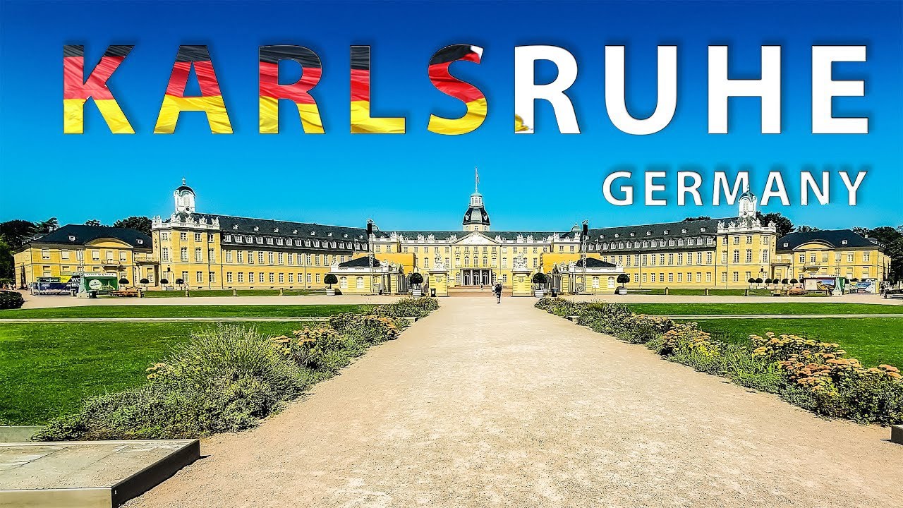 Karlsruhe Walking - Explore the City Center with Ambient Sounds | 4K