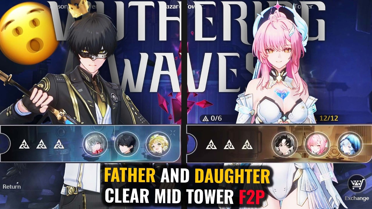 Can  2 F2P TEAMS beat MID TOWER | Aemeath Jianxin Rover Phrolova | TOA