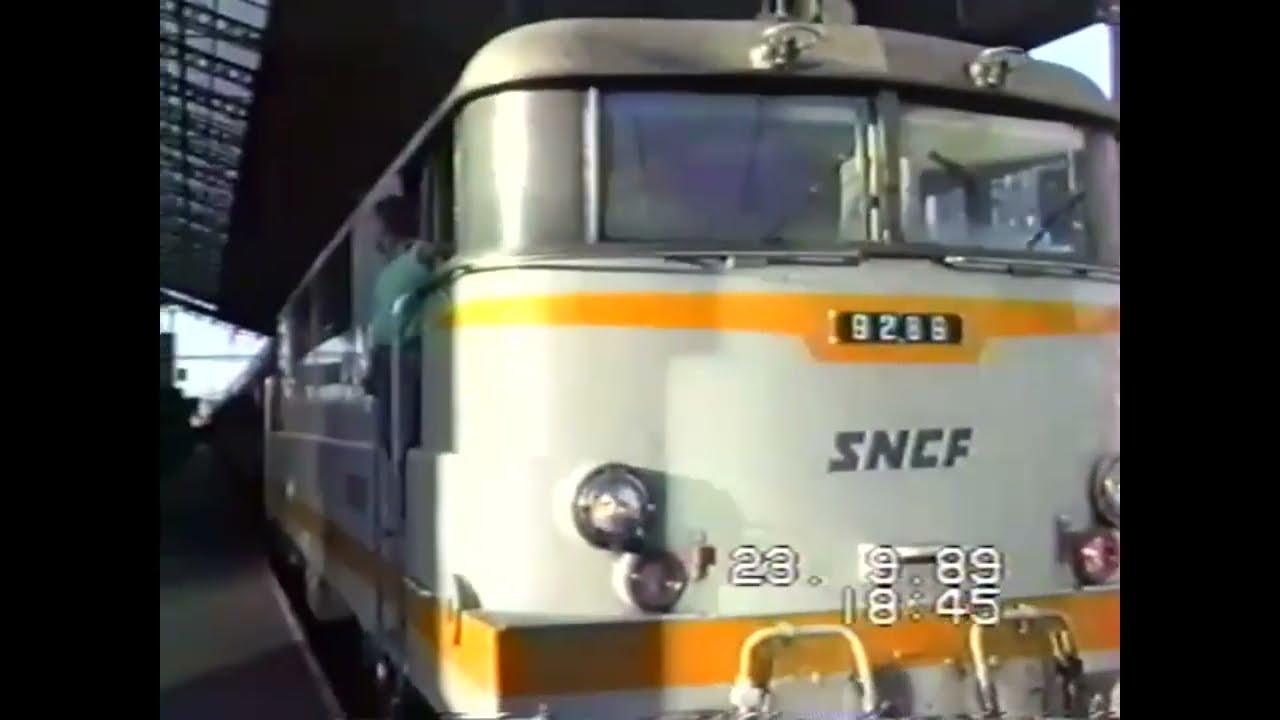 1989.EN CABINE SUR LA BB 9289 AVEC MON AMI JEAN CLAUDE DE TOULOUSE MATABIAU A NARBONNE