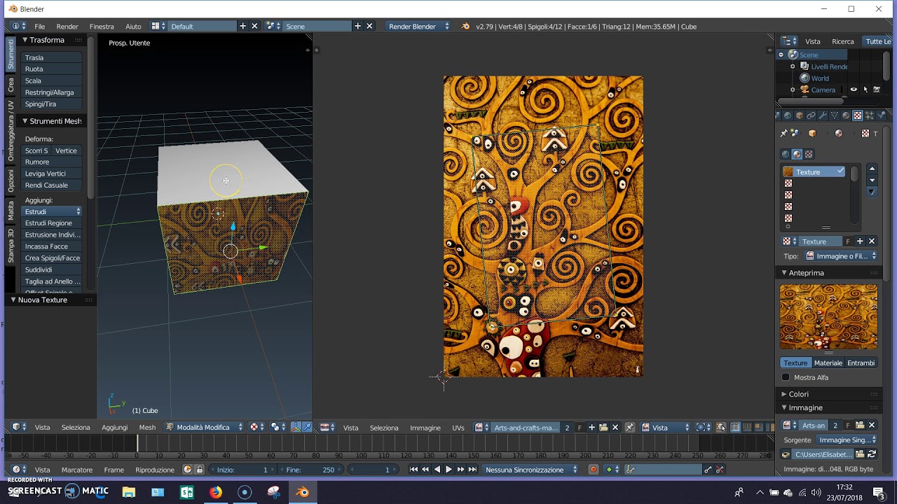 Blender: texture in modo facile
