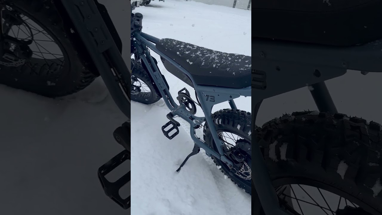 Super 73 in the snow