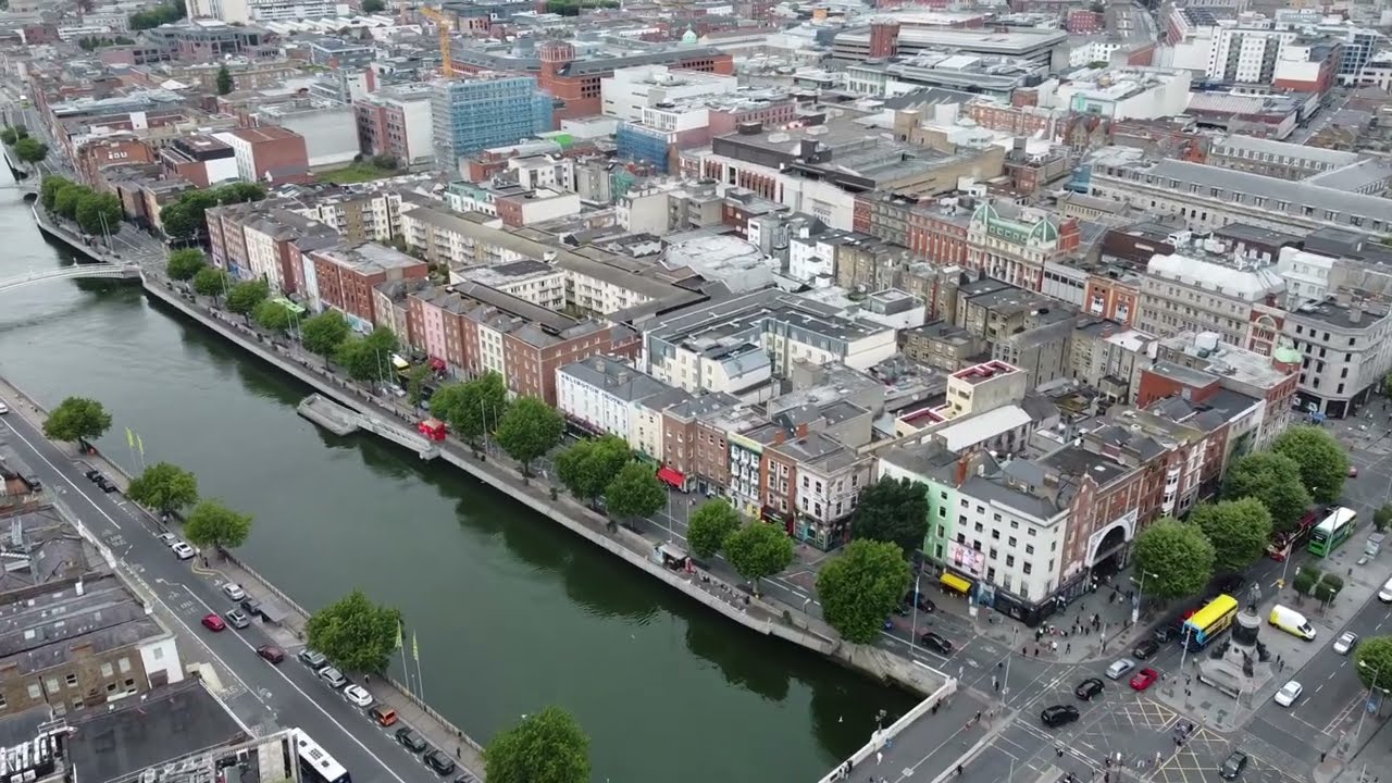 Drone Clips -  Dublin City, Co. Dublin, Ireland - HD 4K