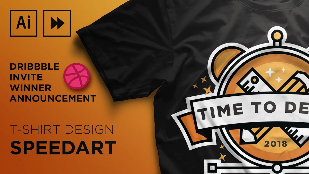 T shirt Design  | Adobe Illustrator Speedart