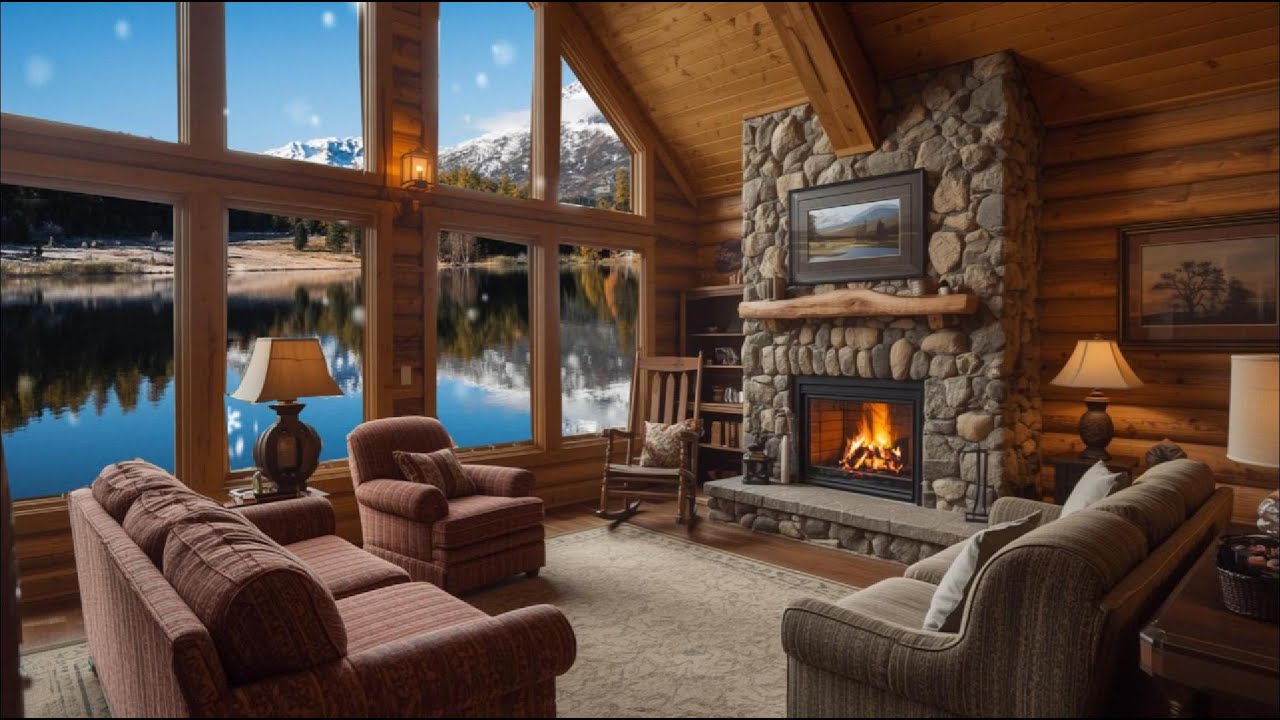 Lakeside Glow: A Cozy Mountain Retreat