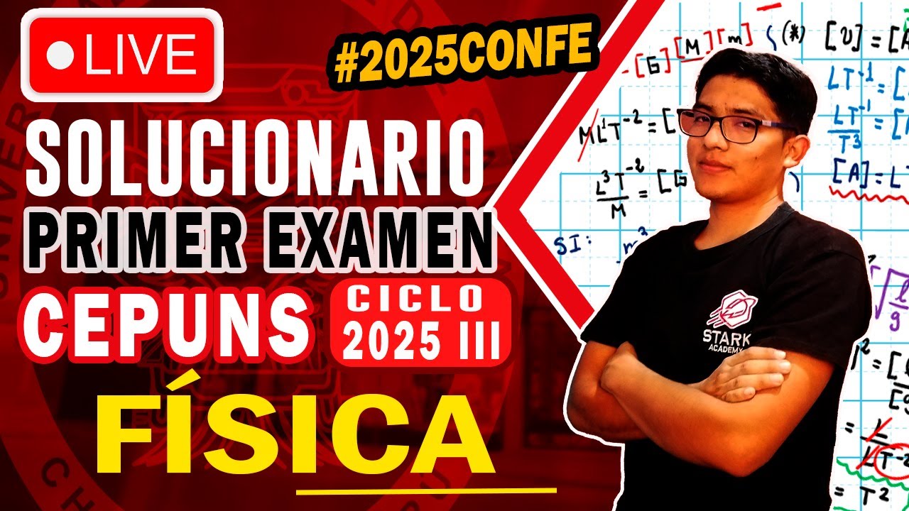 🔴 ESTE NIVEL ME GUSTA 🔥 FÍSICA PRIMER EXAMEN SUMATIVO CEPUNS 2025 III 😱