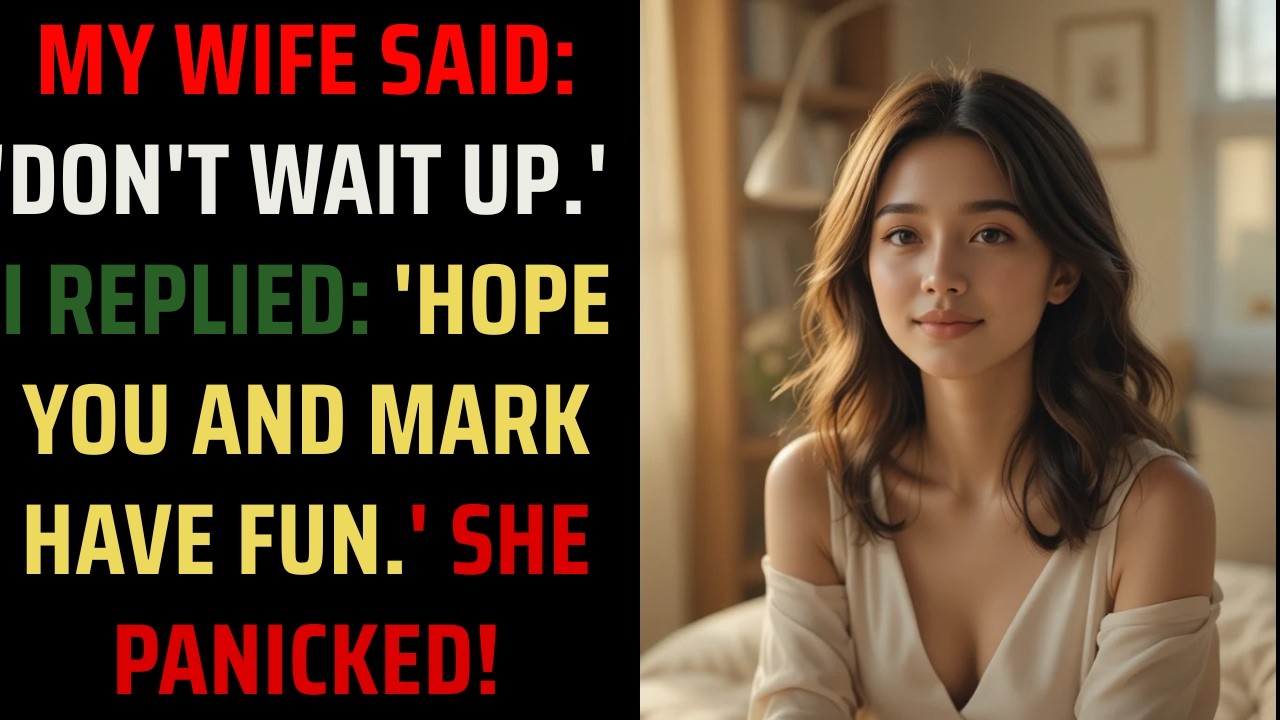 My Wife Said ‘Don’t Wait Up’… So I Replied ‘Enjoy Your Evening with Mark.’ Her Reaction Changed