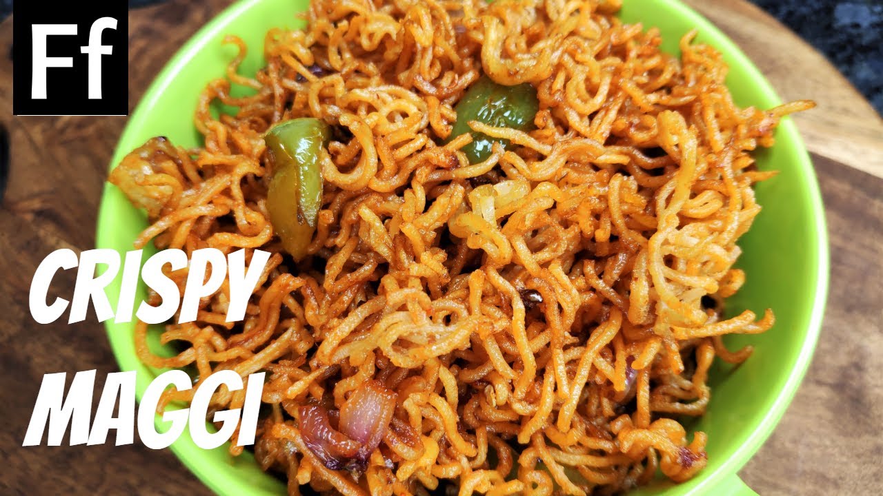 Crispy Maggi I fried noodles I fried maggi in tomato sauce