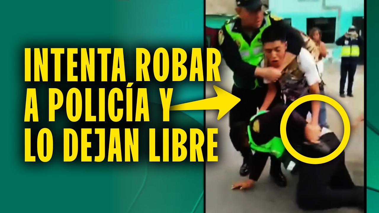 Agrede a policía, intenta quitarle la pistola y lo dejan libre: 