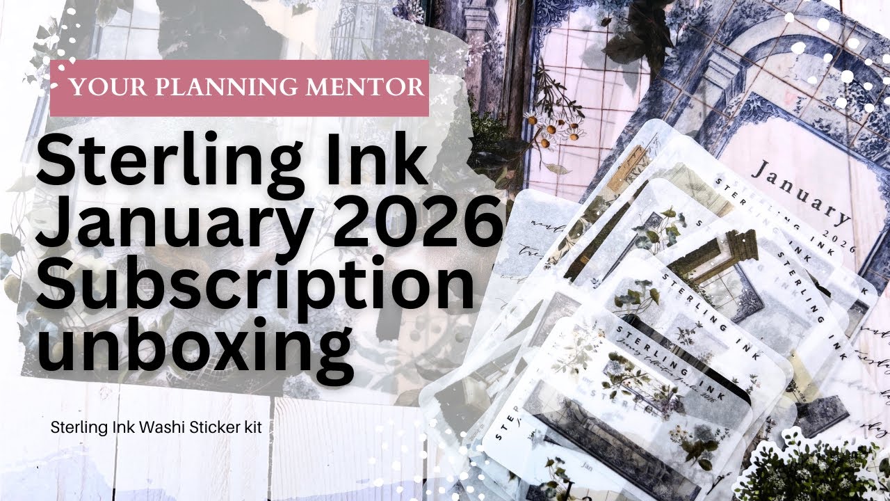 Unboxing Sterling Ink January 2026 Full Subscription Box called Memory in Bloom - Lots of close-ups!