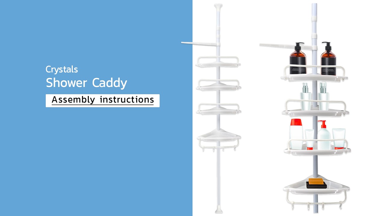 4 Tier Telescopic Bathroom Wall Corner Shelf Rack Shower Caddy Storage Organizer