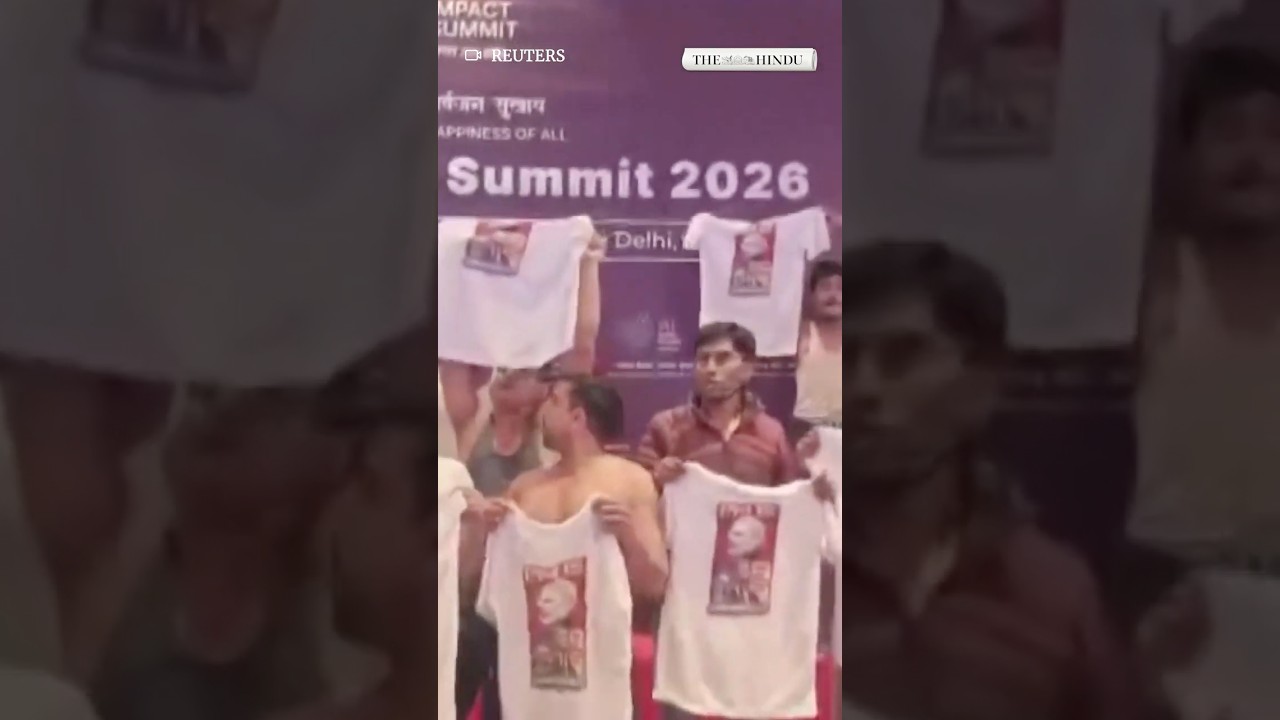 Youth Congress workers hold &lsquo;shirtless protest&rsquo; at AI Summit