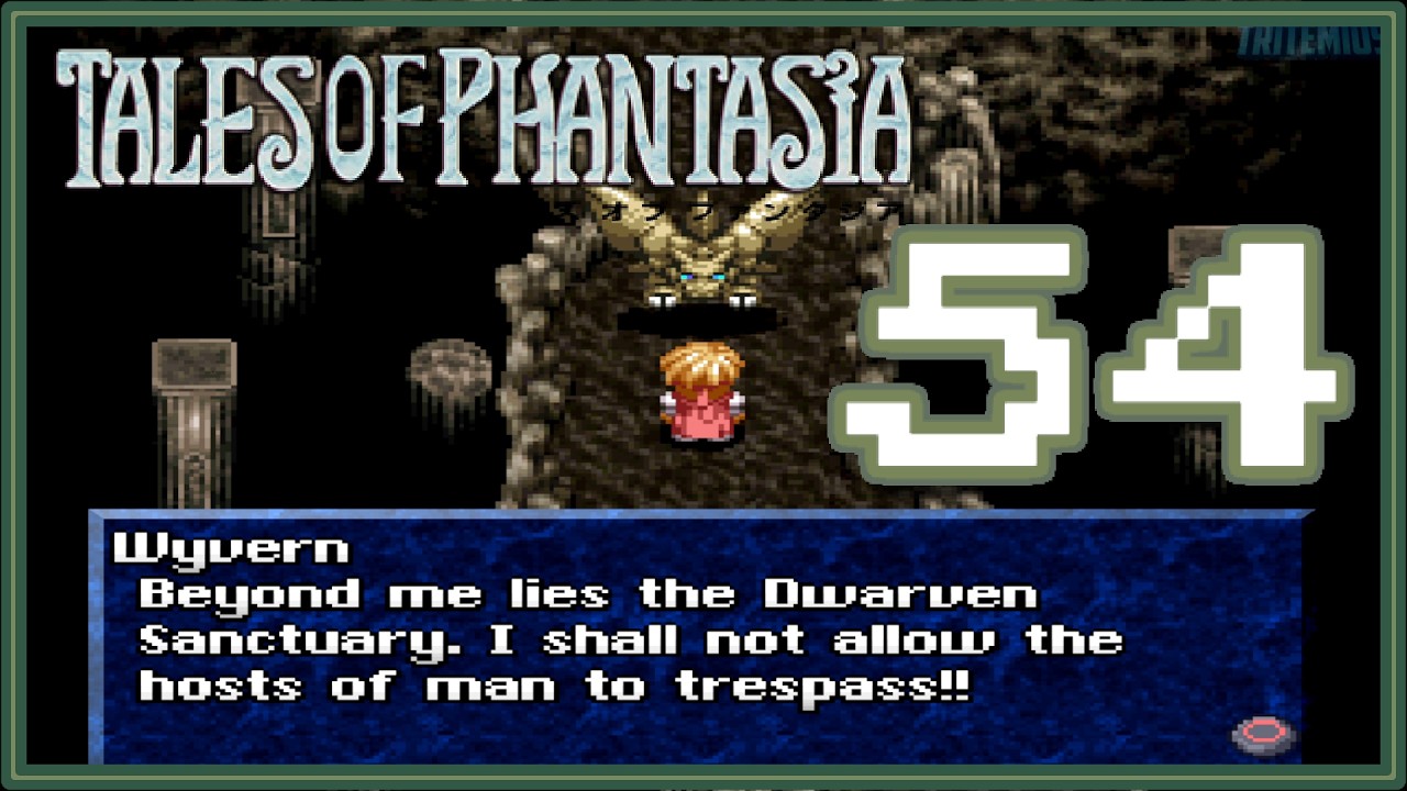Tales of Phantasia #54 - Moria Mine B21F, Wyvern Boss Battle & Dwarven Sanctuary - (No Commentary)
