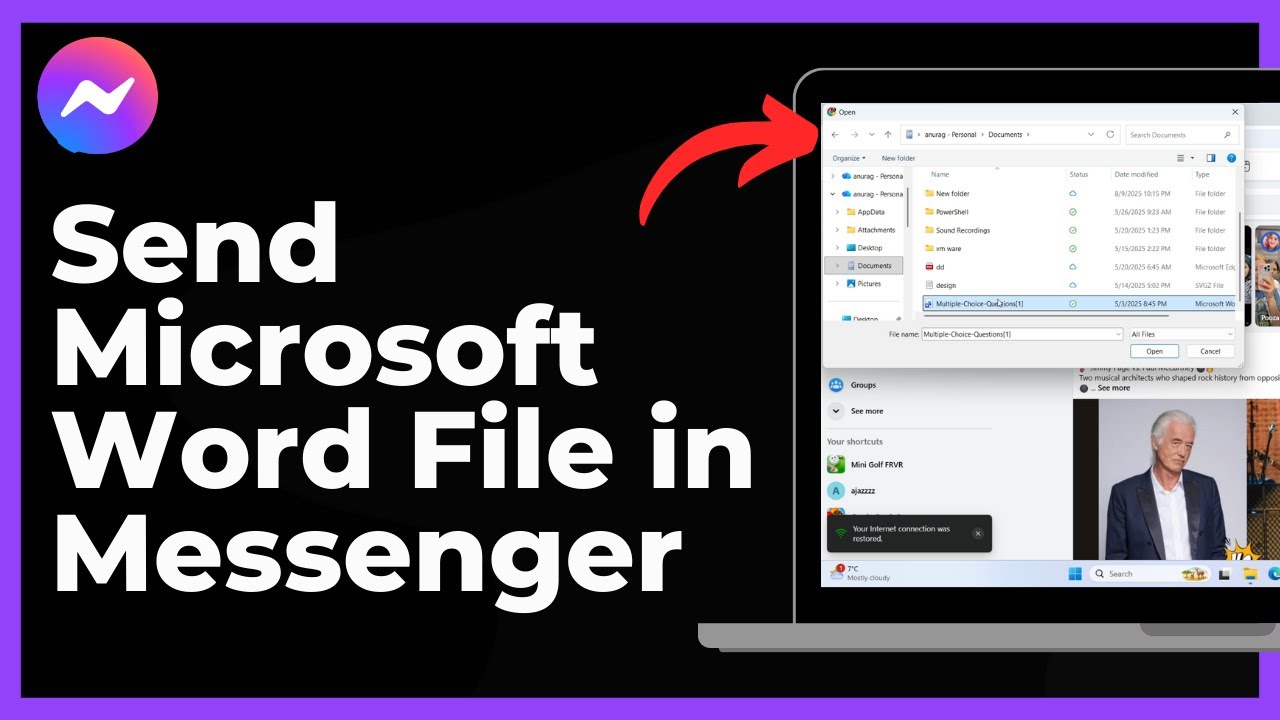 How to Send Microsoft Word File in Messenger