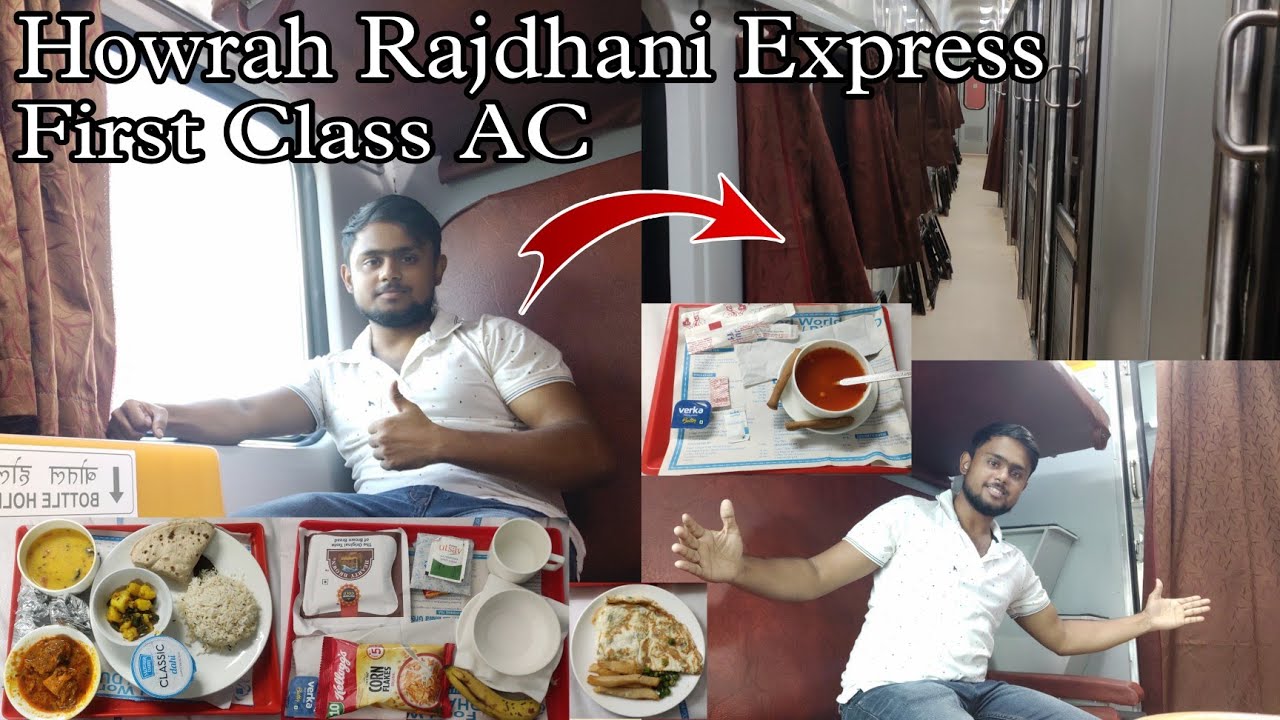 AC First Class Journey In Howrah-New Delhi Rajdhani Express | Howrah Rajdhani Express Full Journey