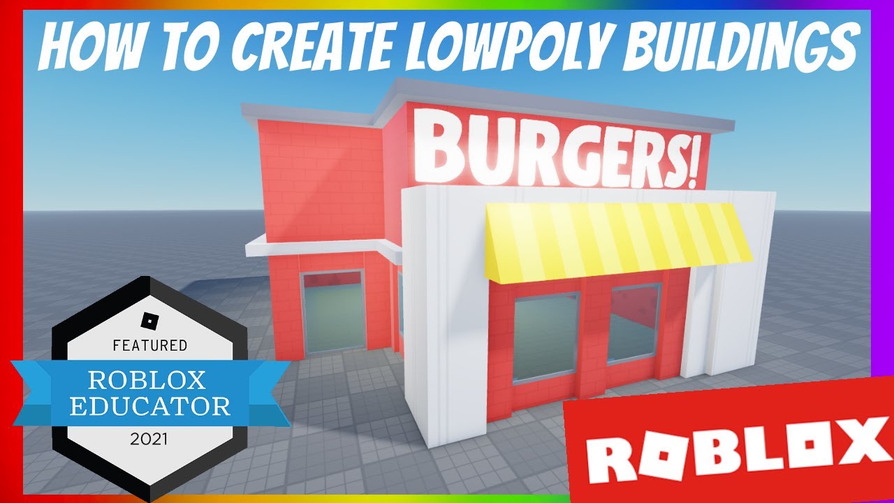 HOW TO MAKE LOW-POLY BUILDINGS ! (2021) | Roblox + Blender Tutorial