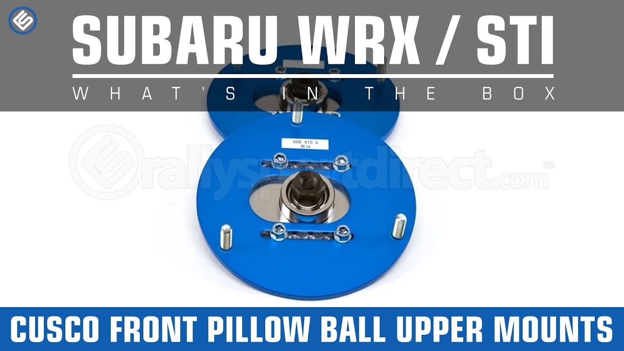 Cusco Front Pillow Ball Upper Mounts (02-07 WRX/STI) - What's in the Box?