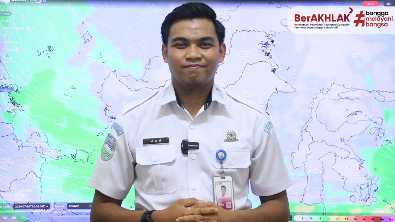 Prakiraan Cuaca Kalimantan Barat Hari Kamis, 01 Agustus 2024