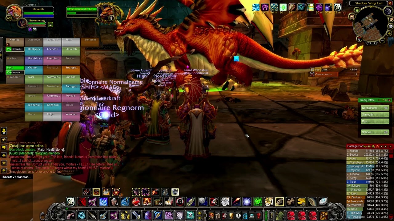 Blackwing Lair Hunter POV BWL World of Warcraft, 2K 60fps